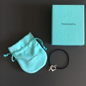 Tiffany & Co. Open Heart Silk Bracelet